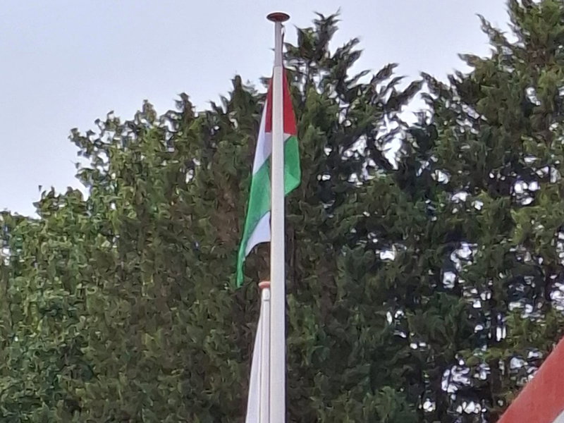 verkeerde vlag. foto Jacobs