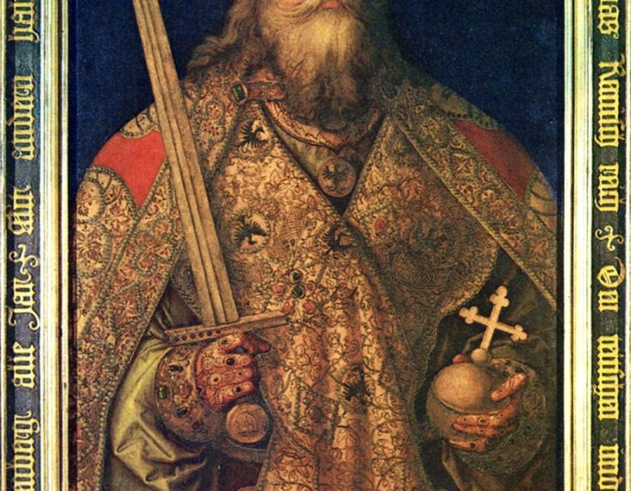Karel de Grote, in 1513 geschilderd door Albrecht Dürer. Joden hadden onder zijn bewind een vrijheid die ze in de eeuwen daarna niet meer zouden krijgen