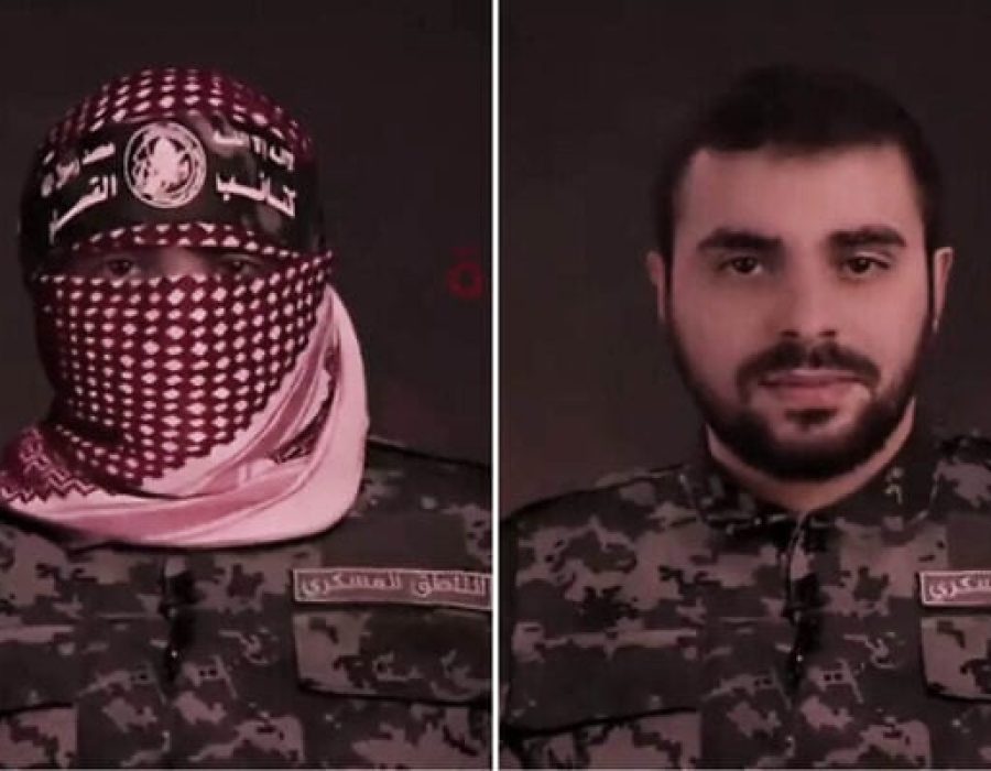 Abu Obeida, met en zonder vermomming - Foto's: IDF
