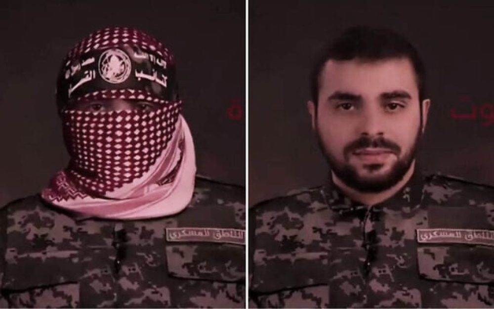 Abu Obeida, met en zonder vermomming - Foto's: IDF