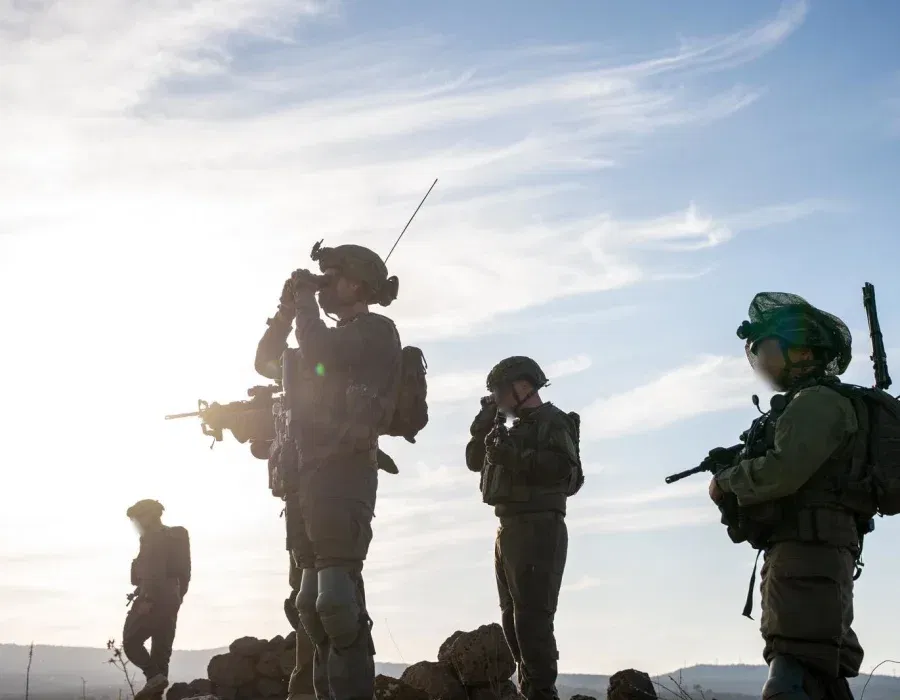 IDF-soldaten van de 55. Brigade patrouilleren in Zuid-Syrië - Foto: IDF