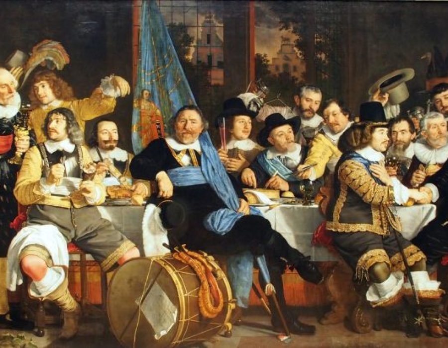 Bartholomeus van der Helst, Schuttersmaaltijd ter viering van de Vrede van Münster, 1648