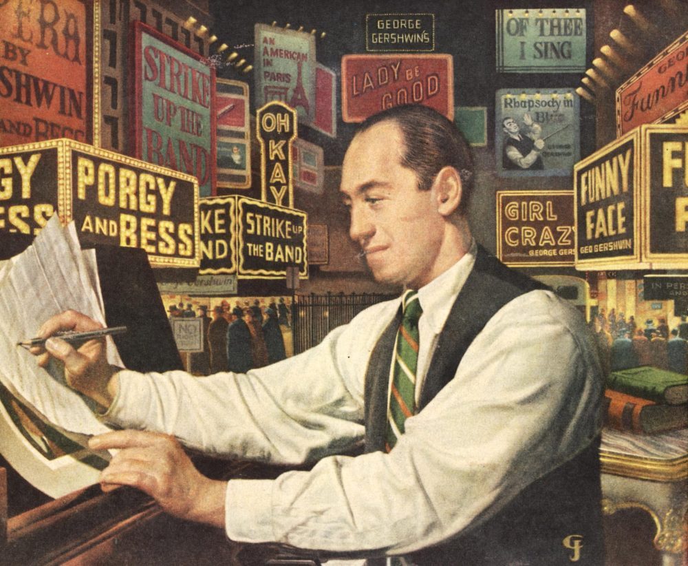 Beeld voor het George Gershwin Magazine, 1940   FOTO: Retro AdArchives / Alamy Stock Photo