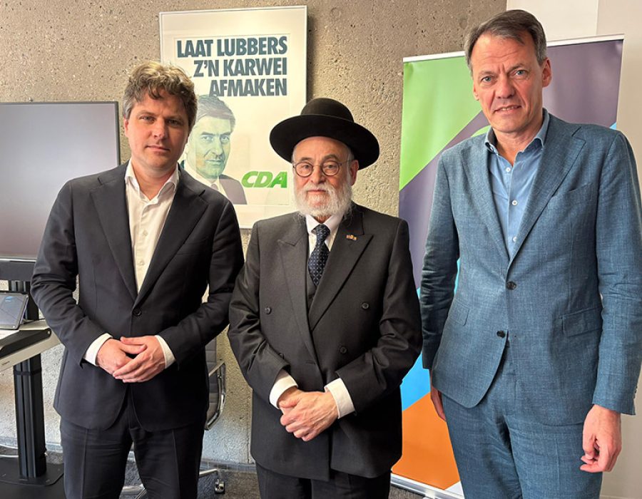 Met Henri Bontenbal (l) en Tijs van den Brink