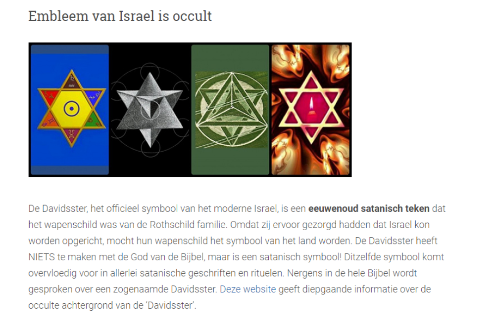 Davidster-is-satanisch
