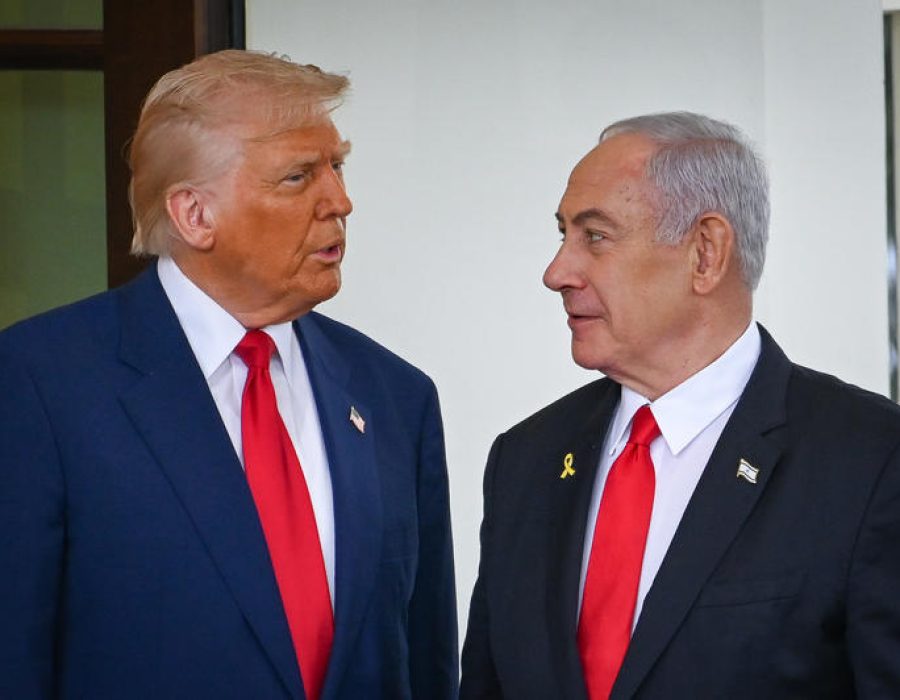 Trump en Netanyahu in het Witte Huis op 7 april - Foto: Flash90
