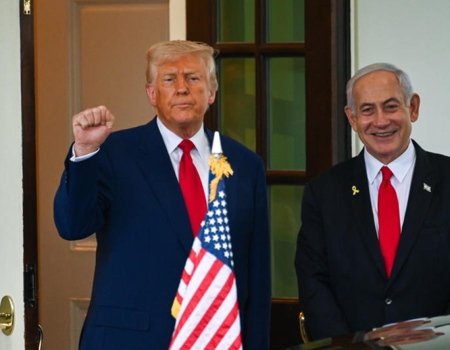 President Trump en premier Netanyahu in het Witte Huis in april - Foto: Liri Agami/Flash90