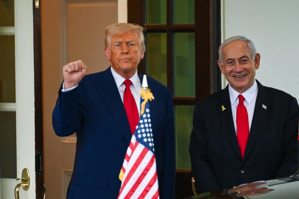 President Trump en premier Netanyahu in het Witte Huis in april - Foto: Liri Agami/Flash90