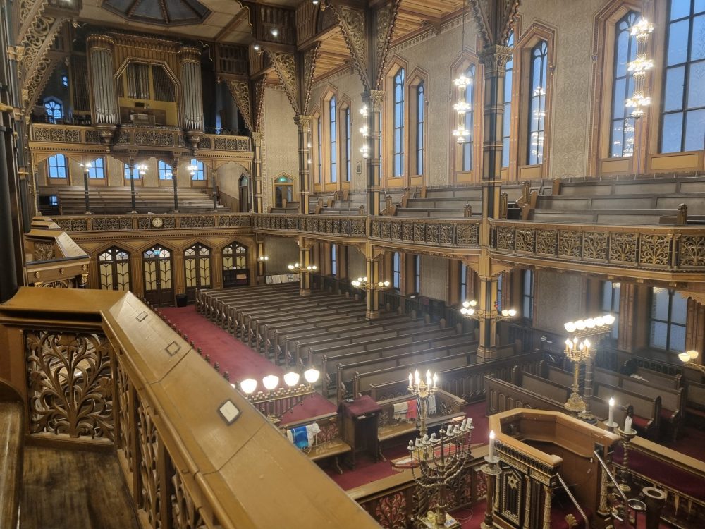Interieur van de Grote Synagoge in Stockholm