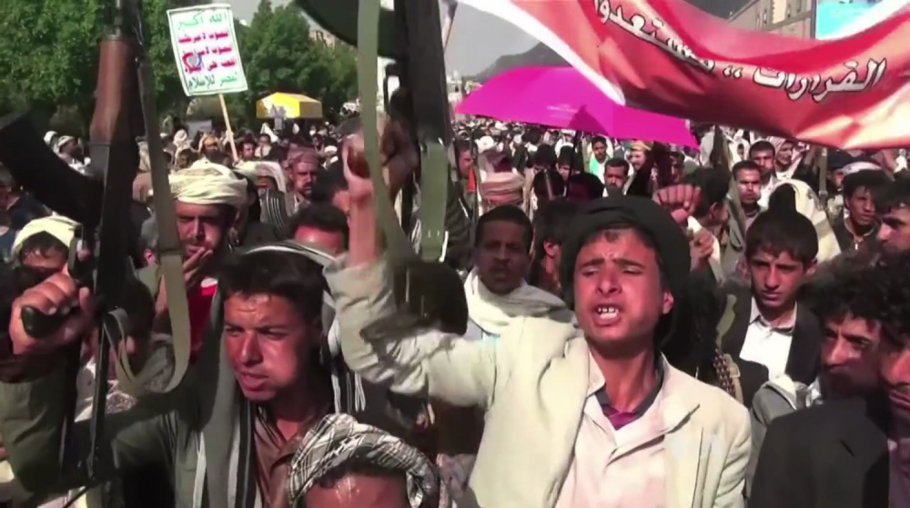 Houthi's demonstreren in Sanaa, de hoofdstad van Jemen  - Foto: Henry Ridgwell/VOA