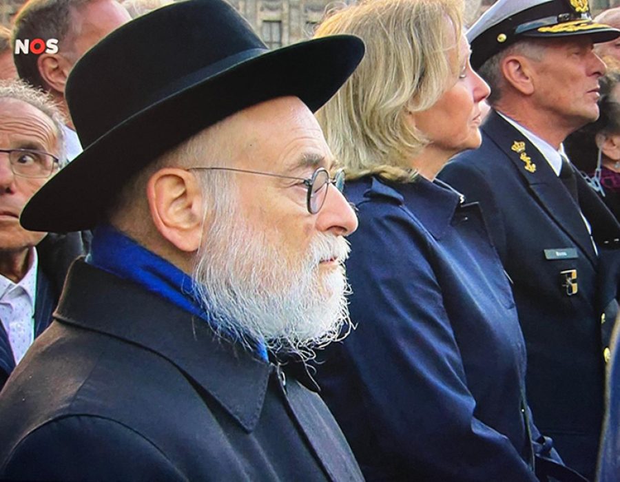 Bij de nationale herdenking op de Dam in Amsterdam, 4 mei 2025