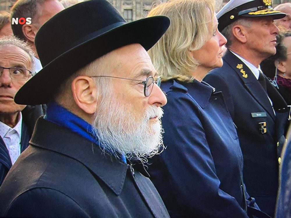 Bij de nationale herdenking op de Dam in Amsterdam, 4 mei 2025