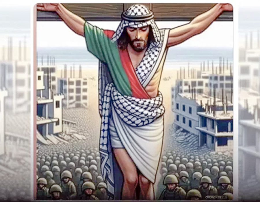 Deze AI-interpretatie van de fabel ‘Jezus was een Palestijn’ werd volop gedeeld op X