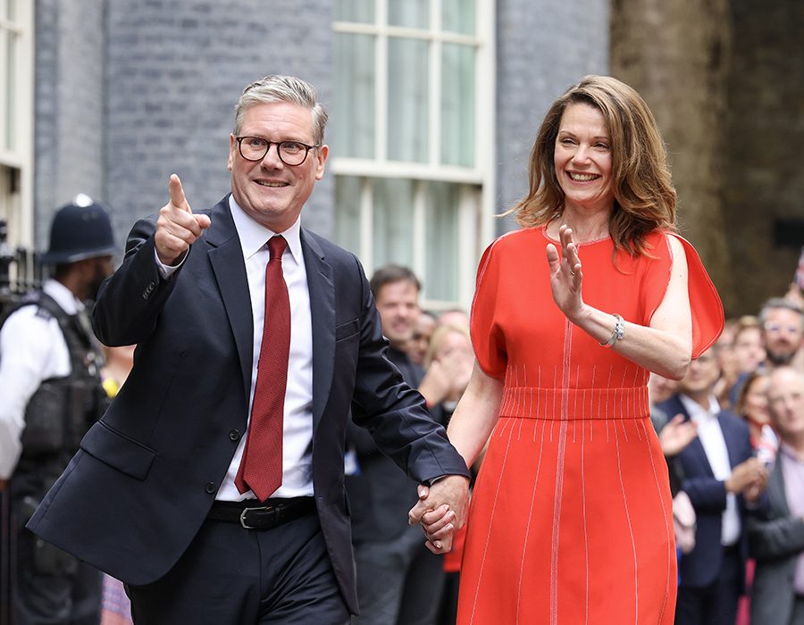 Prime Minister Sir Keir Starmer arrives at Number 10 Downing St