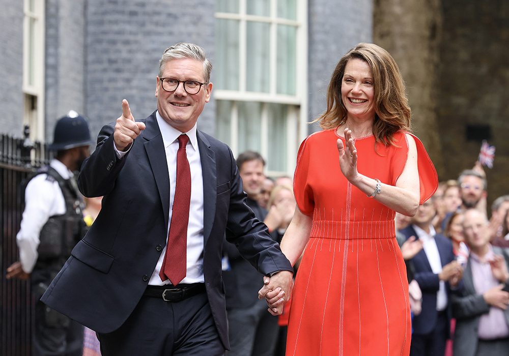 Prime Minister Sir Keir Starmer arrives at Number 10 Downing St