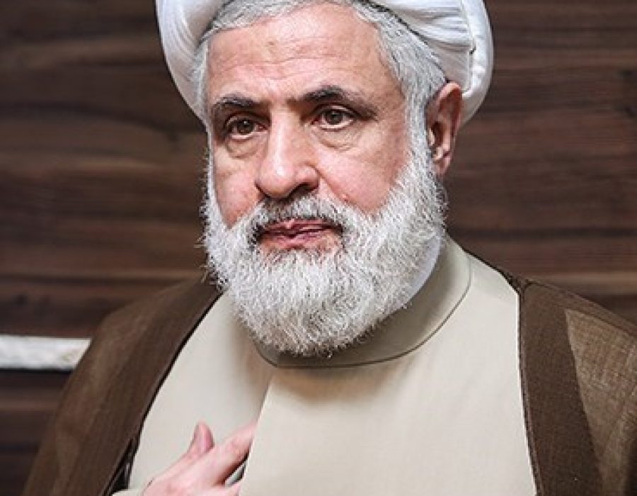 Naim Qassem, de leider van de terreurbeweging Hezbollah, is door Israël tot doelwit verklaard - Tasnim News Agency