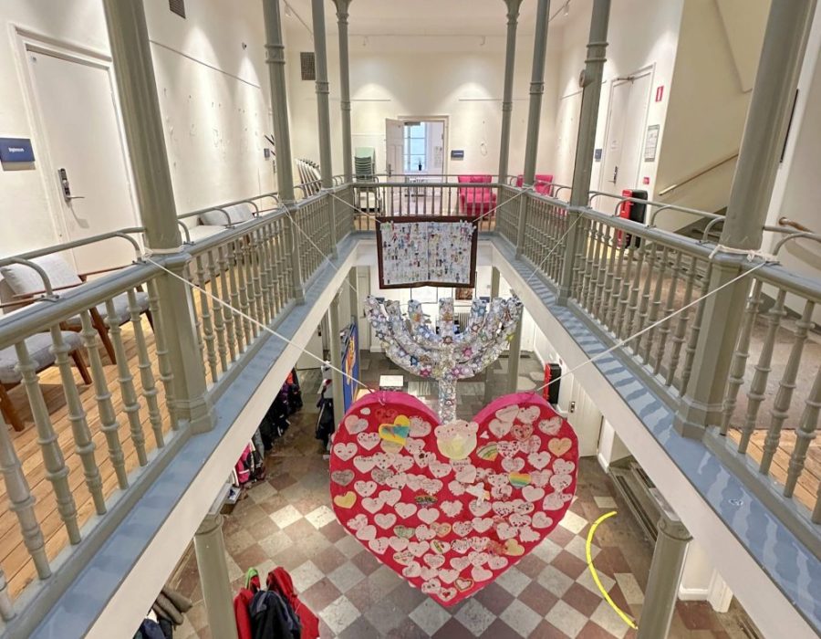 Overzicht van het oude gedeelte in het gemeenschapscentrum