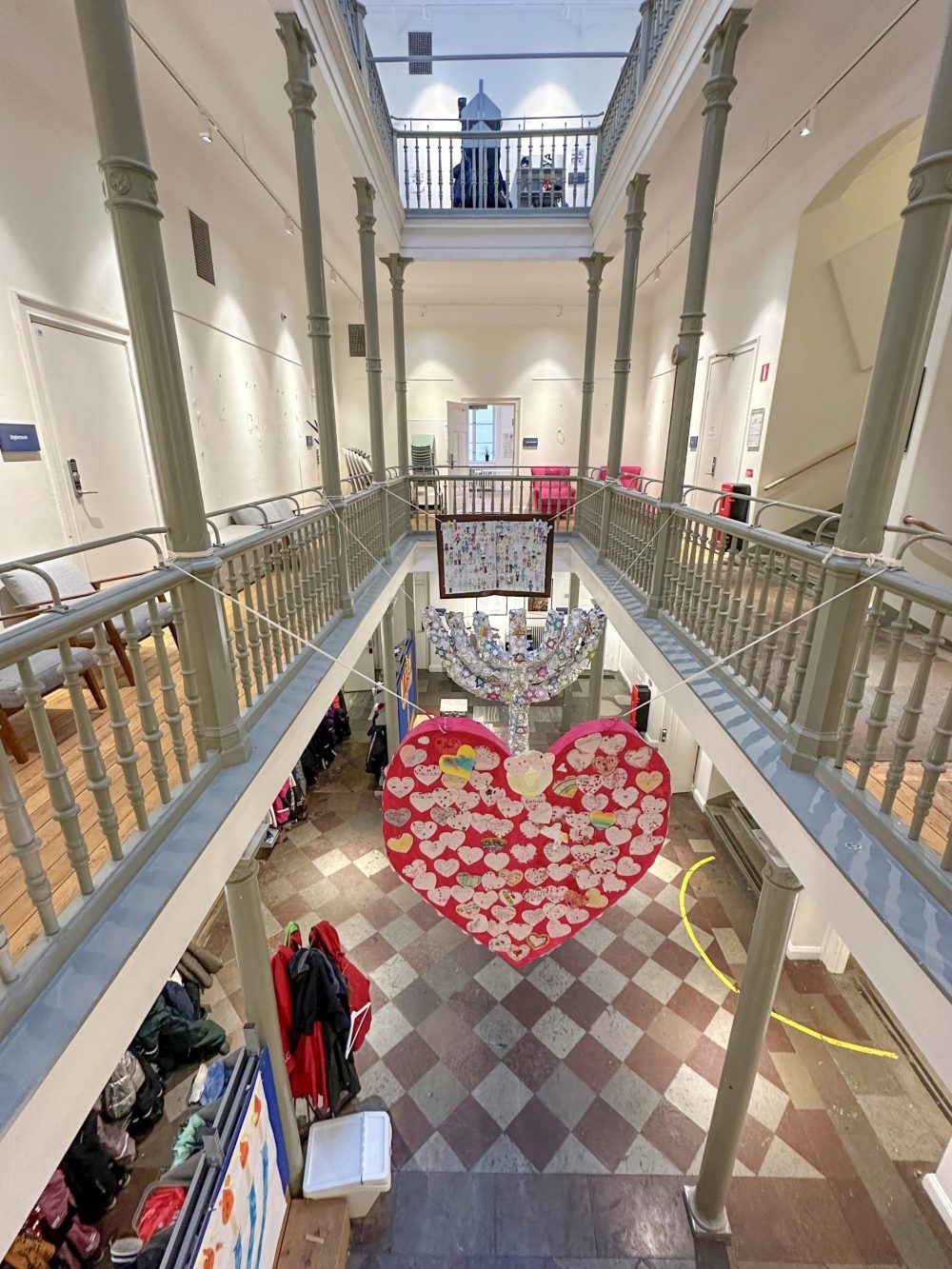 Overzicht van het oude gedeelte in het gemeenschapscentrum