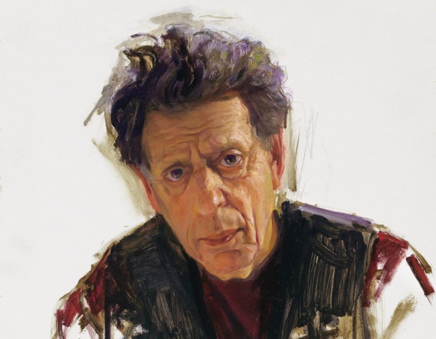 Philip Glass door Luiz Alvarez Roure 2016 FOTO: national portrait gallery Smithsonian Institution Washington dc