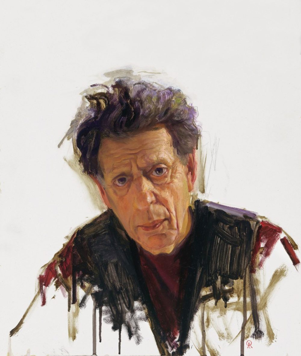Philip Glass door Luiz Alvarez Roure 2016 FOTO: national portrait gallery Smithsonian Institution Washington dc