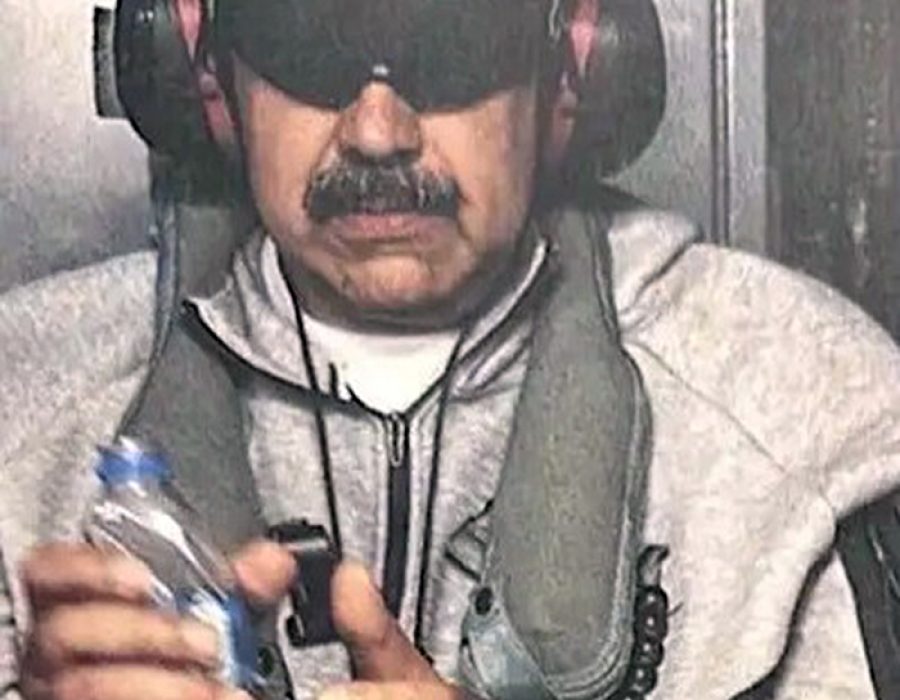 Donald Trump deelde deze afbeelding van Nicolás Maduro direct na diens arrestatie