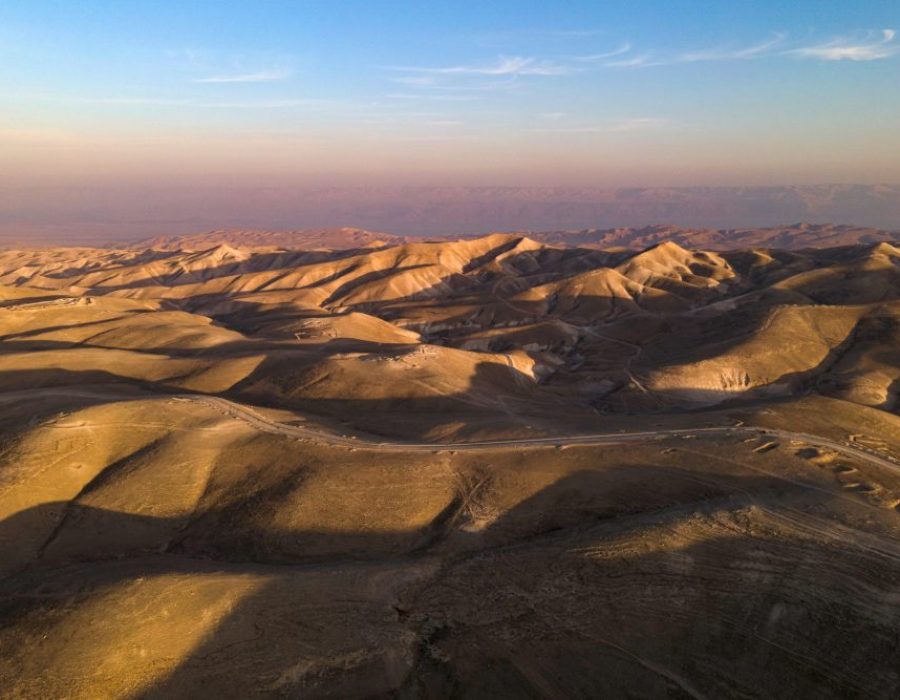 View of the desert near Ma'ale Adumim, in the West Bank, January 11, 2021. Photo by Yaniv Nadav/Flash90