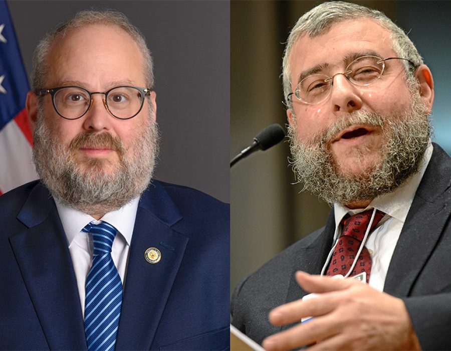 Yehuda Kaploun en Pinchas Goldschmidt – foto's: US State Department en World Economic Forum