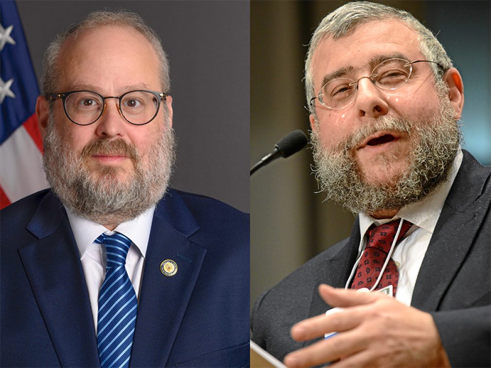 Yehuda Kaploun en Pinchas Goldschmidt – foto's: US State Department en World Economic Forum