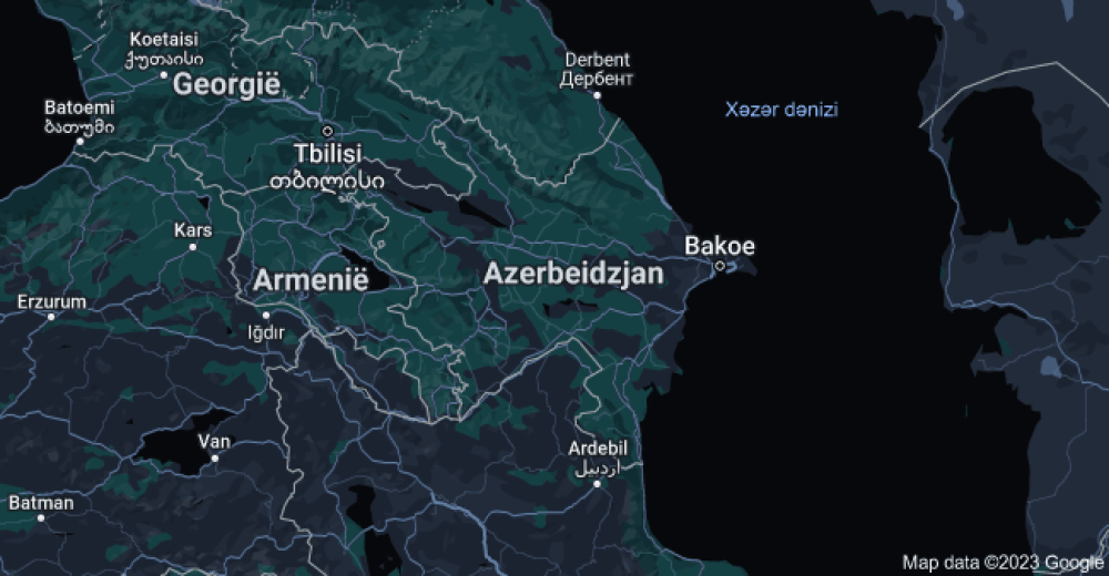 landkaart-Azerbeidzjan