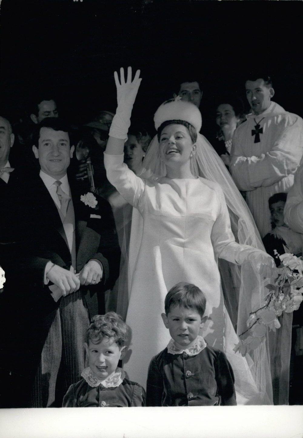 Mar. 03, 1961 - Rothschild's Daughter Weds Philippine De Rothschild, daughter of Baron Philipe De Rothschild married Jacques Sereys, an actor of the Comedie Francaise, at Pauillac near Bordeaux (Philippine is also an actress of the Comedie Francaise, unde
