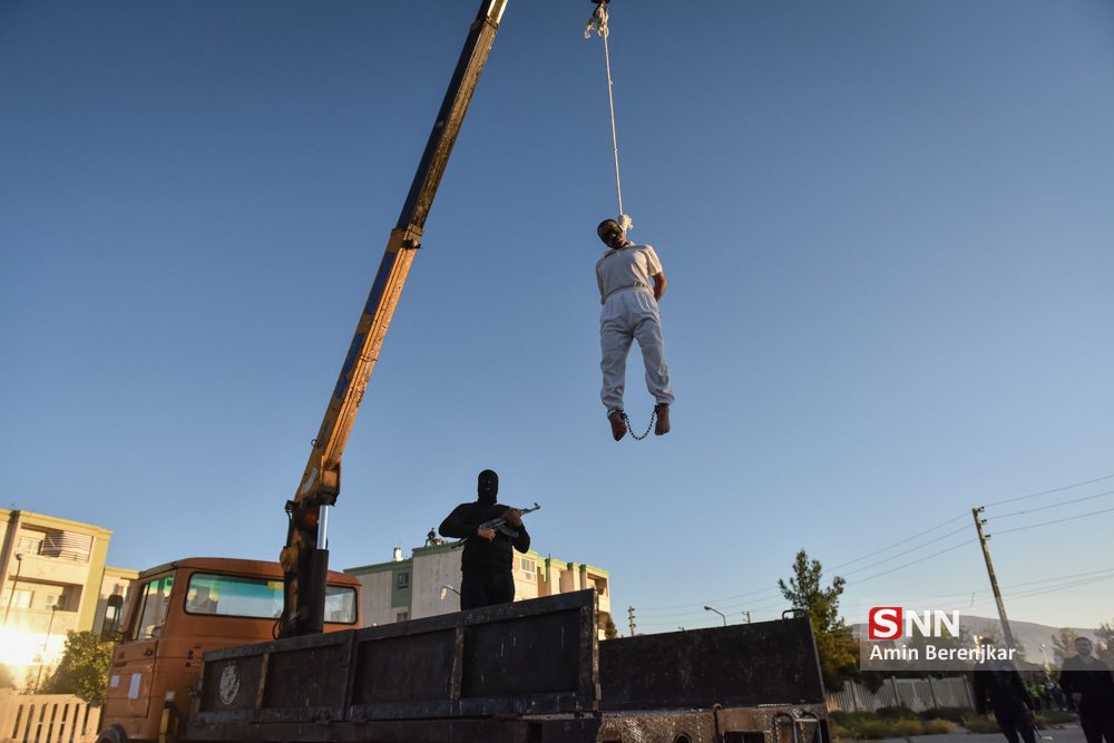 Een openbare executie in de Iraanse stad Shiraz - Foto: Wikimedia Commons